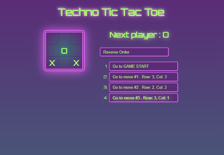 Techno Tic-Tac-Toe